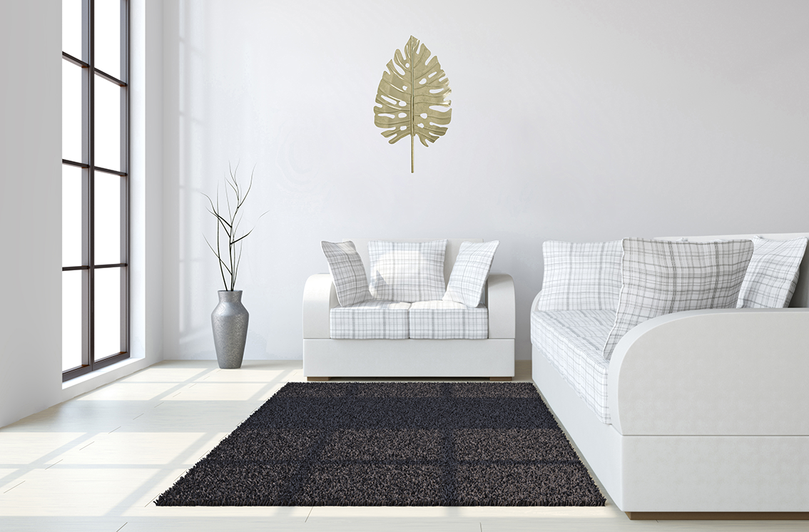 Single Tropical Gold Leaf Wall Art – 17"x31" Metal Accent