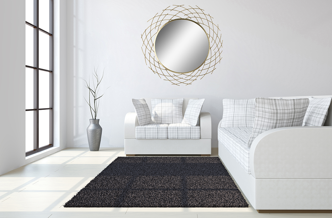 Intertwining Mirror Metal Wall Art β 35"x35"