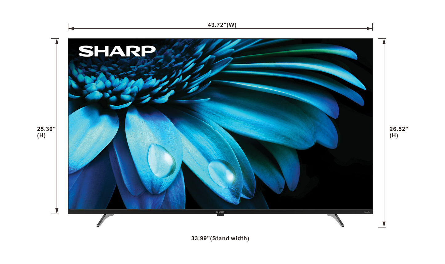 SHARP 50" 4K Mainstream Television Black