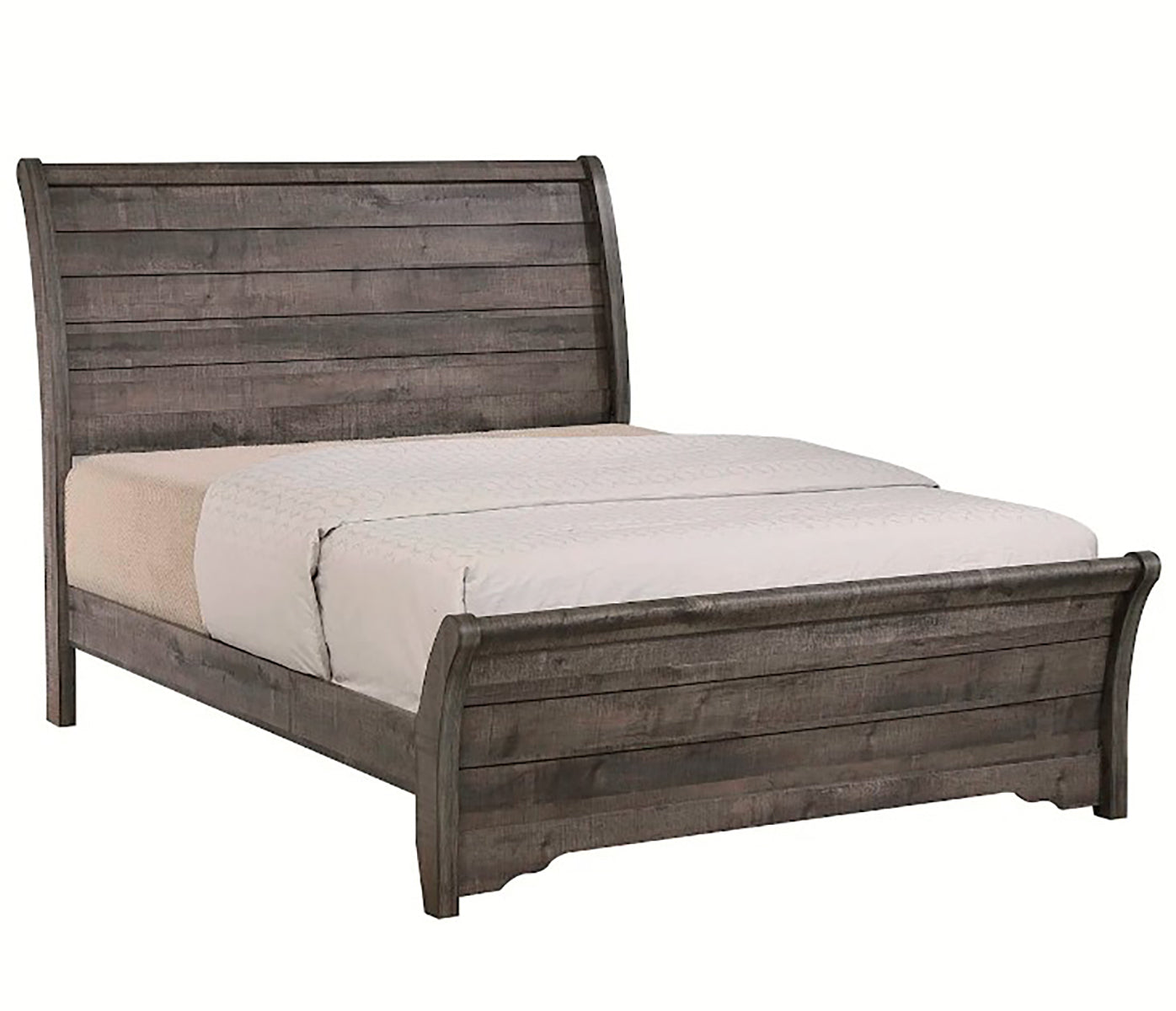 Coralee Queen Bed Frame - Dark Grey
