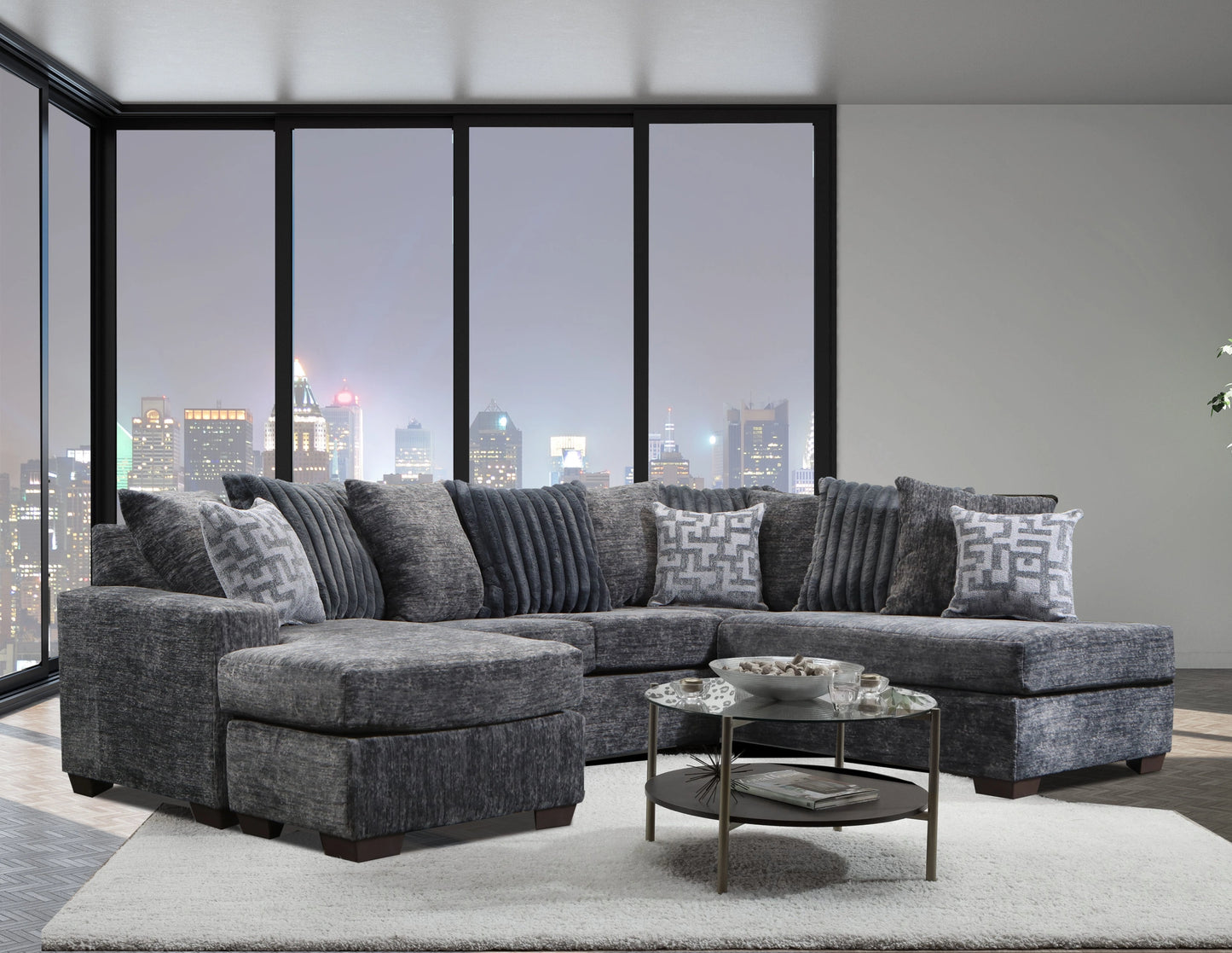Little Galactic Charcoal Sectional