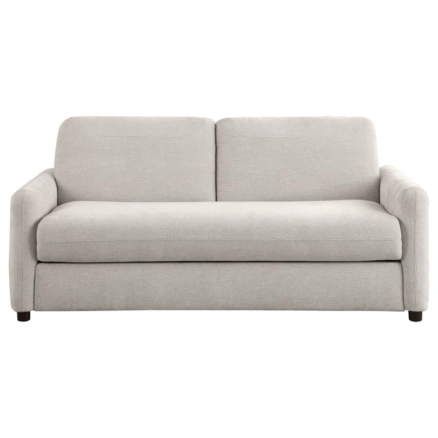 RYLIE UPHOLSTERED SOFA SLEEPER WITH QUEEN MATTRESS BEIGE - Closeout Deal