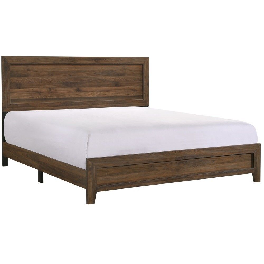 Reno King Bed Frame - Brown