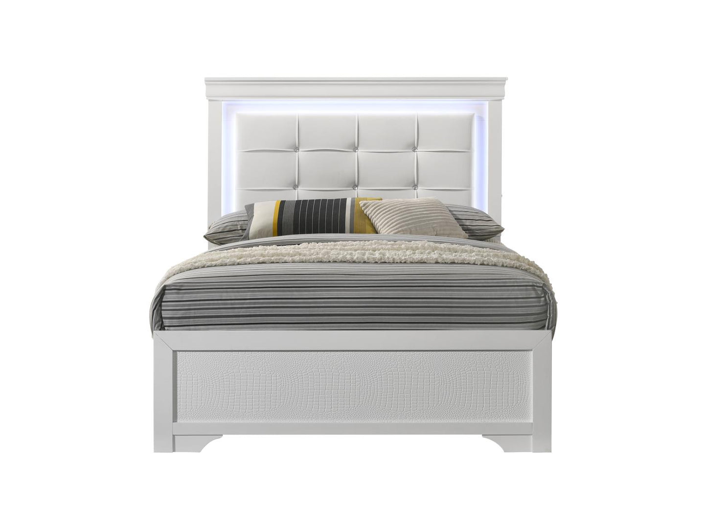 Arya White King Bedroom Collection