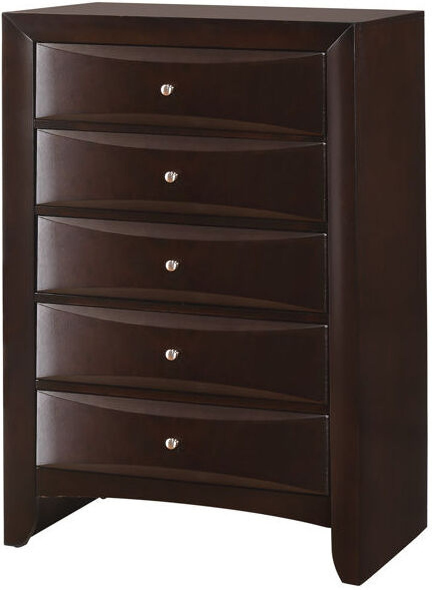 Emily 5 Drawer Chest - Rich Cherry Brown