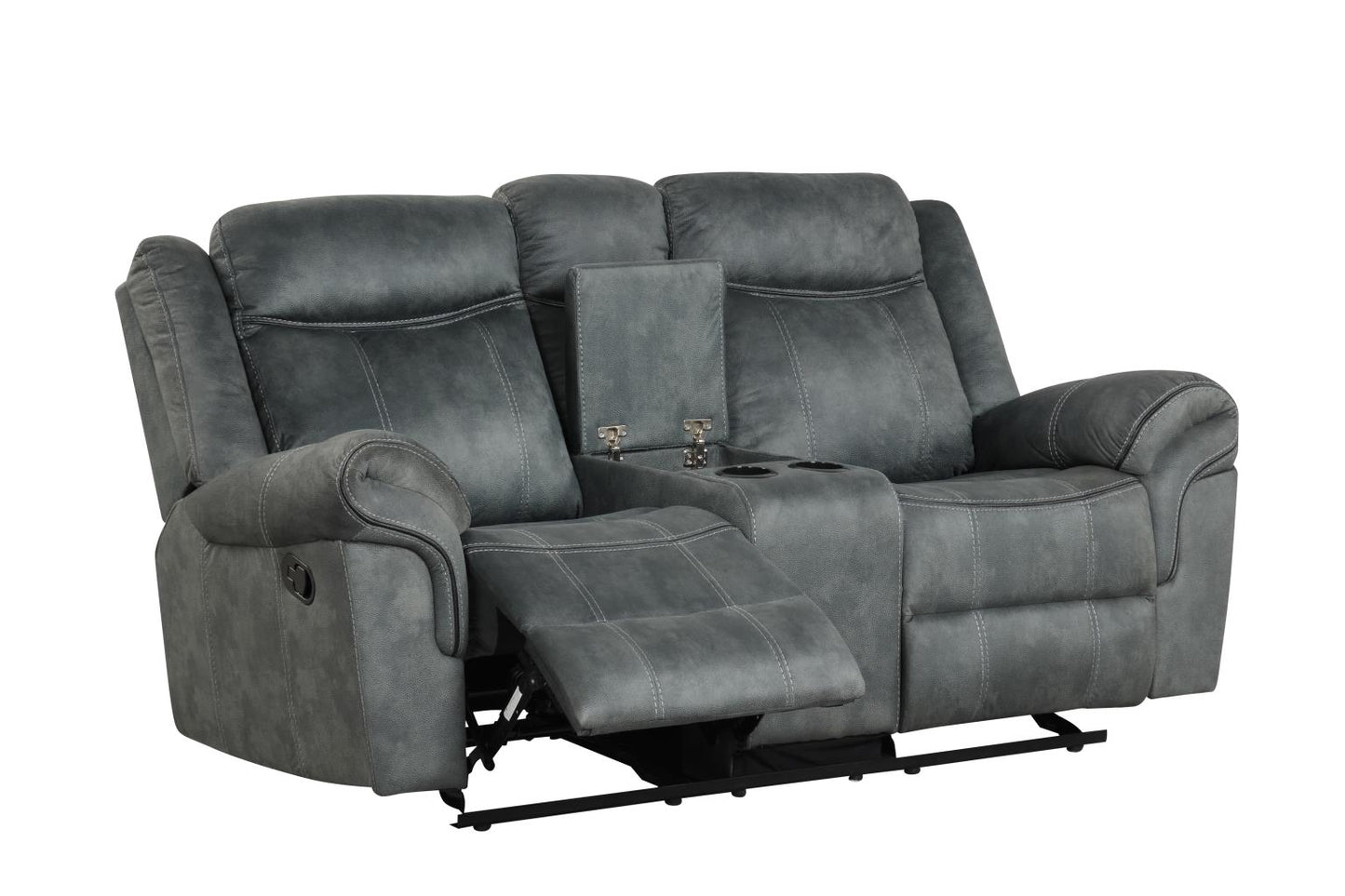 Palm Grey Reclining Living Room Set