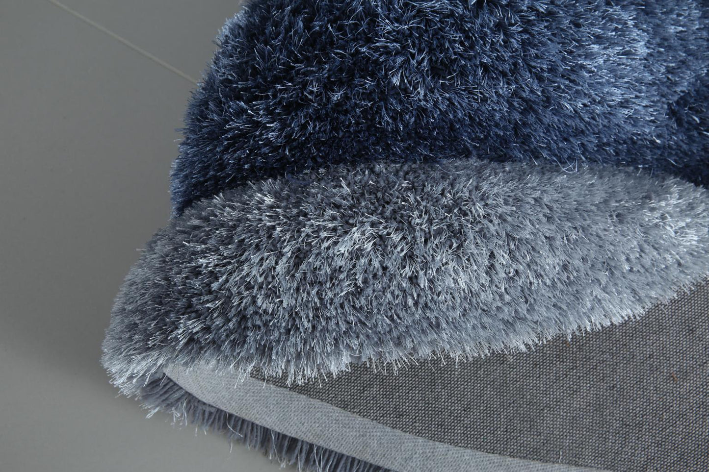 Mateos Blue Grey Shag Rug