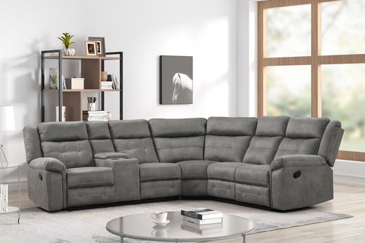 Ibiza Grey Manual Reclining Sectional