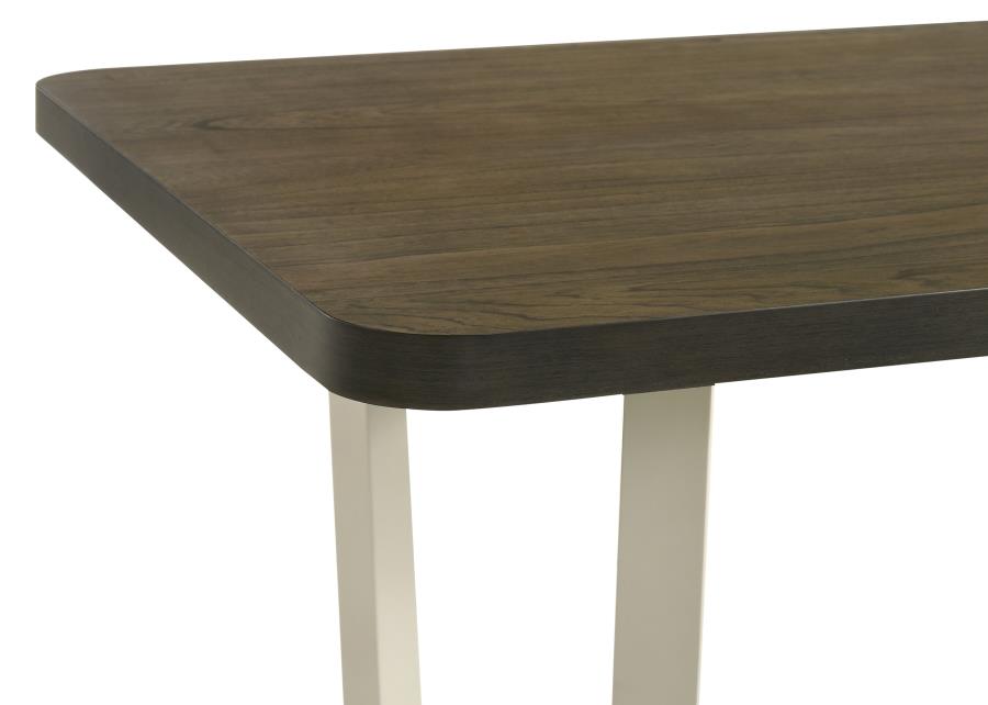 BILOXI 7-PIECE 71-INCH RECTANGULAR DINING SET GREYISH BROWN - Closeout Deal