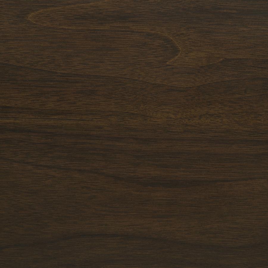 WES 7-PIECE RECTANGULAR DINING TABLE SET DARK WALNUT - Closeout Deal