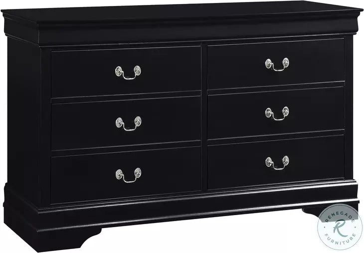 Austin Queen 5 Piece Bedroom Set - Black