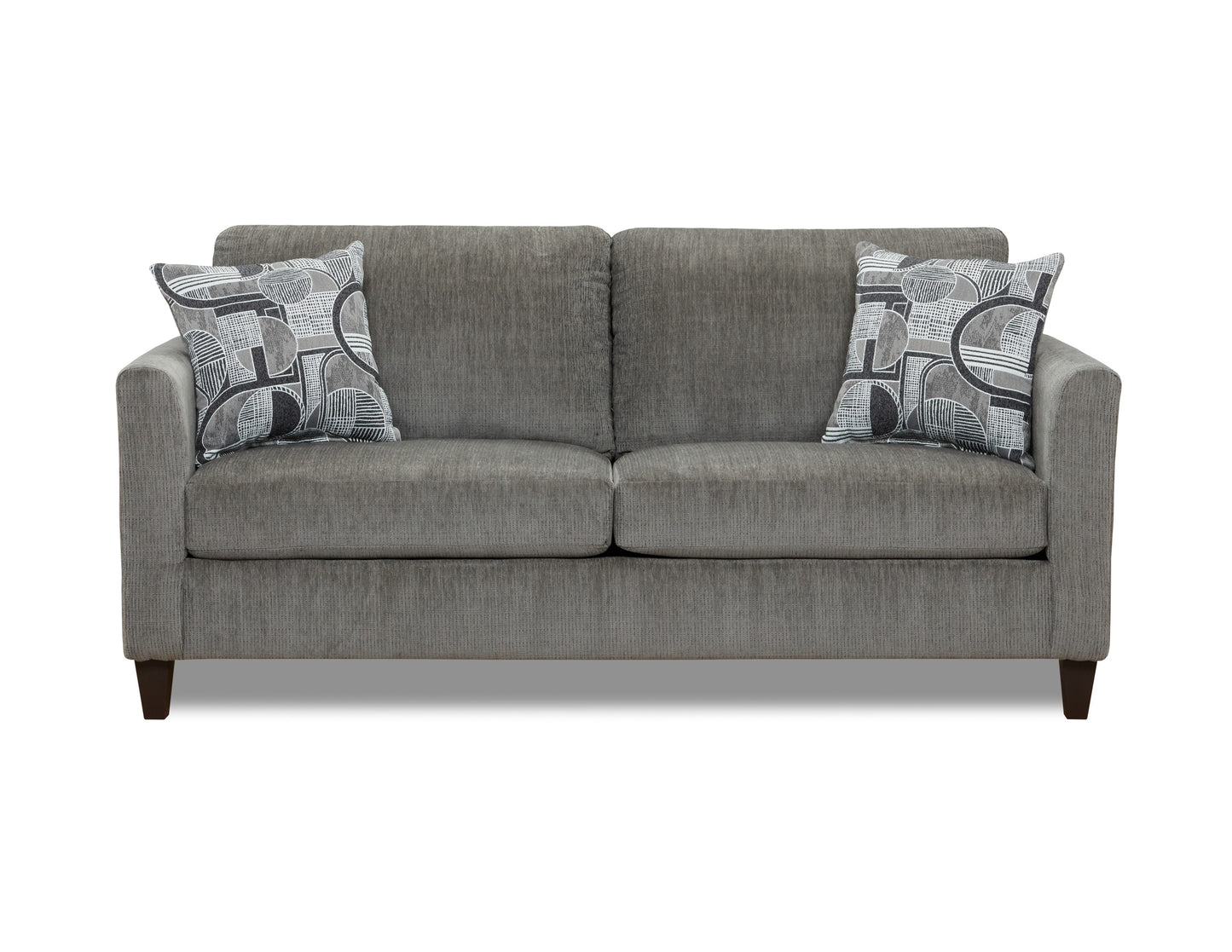 Sims Charcoal Sofa - Grey Fabric Sofa
