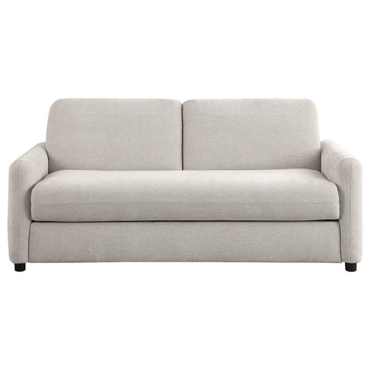 RYLIE UPHOLSTERED SOFA SLEEPER WITH QUEEN MATTRESS BEIGE - Closeout Deal