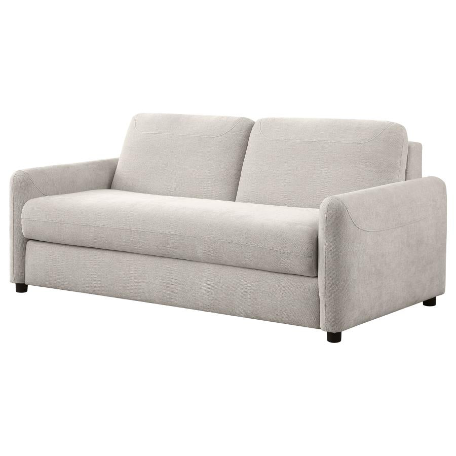 RYLIE UPHOLSTERED SOFA SLEEPER WITH QUEEN MATTRESS BEIGE - Closeout Deal