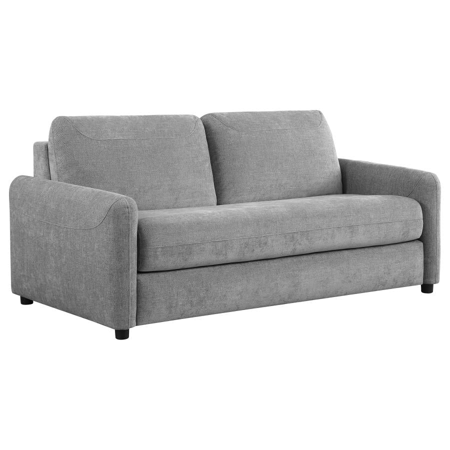 RYLIE UPHOLSTERED SOFA SLEEPER WITH QUEEN MATTRESS GREY - Closeout Deal