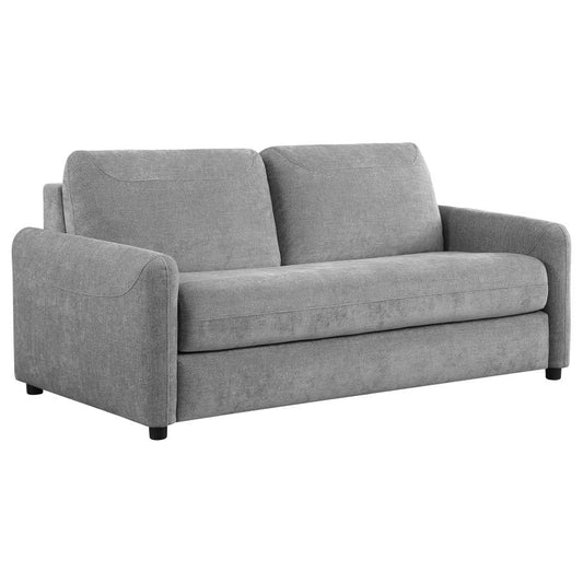 RYLIE UPHOLSTERED SOFA SLEEPER WITH QUEEN MATTRESS GREY - Closeout Deal