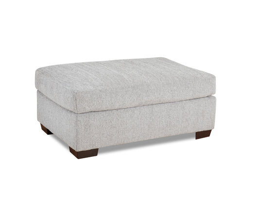 Bita Platinum Ottoman - Light Grey Fabric Ottoman