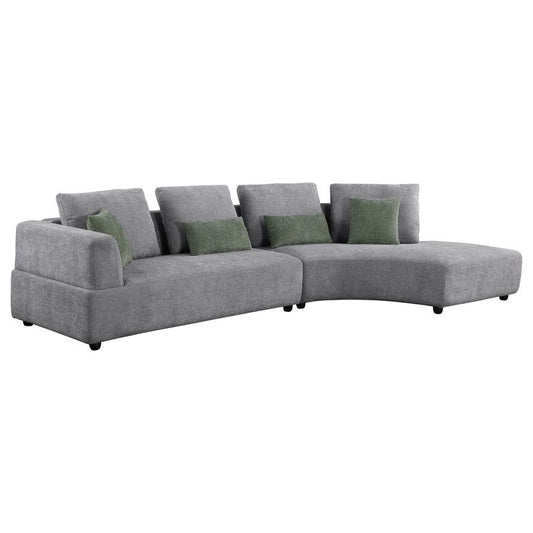 Toscano 134" Grey Sectional
