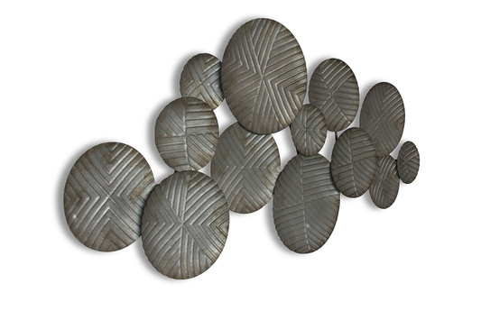 Industrial Chic Circles Metal Wall Art – 46"x23"