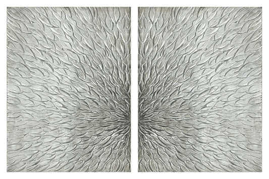Silver Swell Diptych Wall Art – 40"x30"