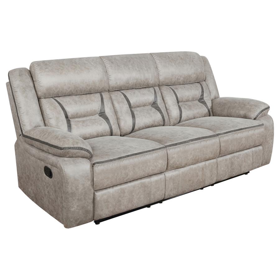 Greer Reclining Sofa - Taupe