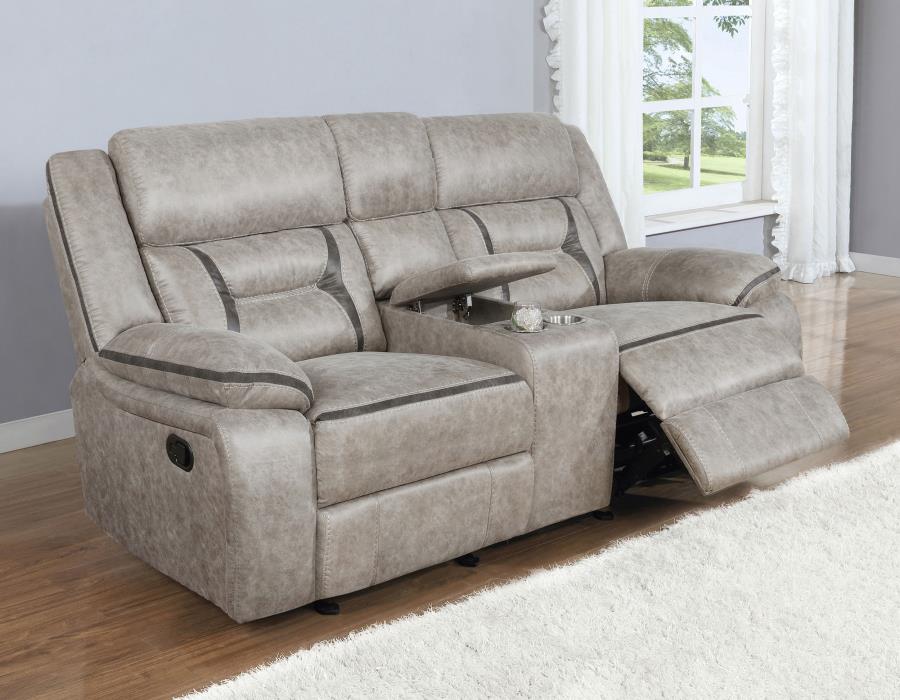 Greer Glider Reclining Loveseat - Taupe