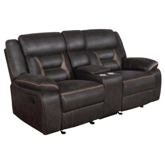 Greer Glider Reclining Loveseat - Brown