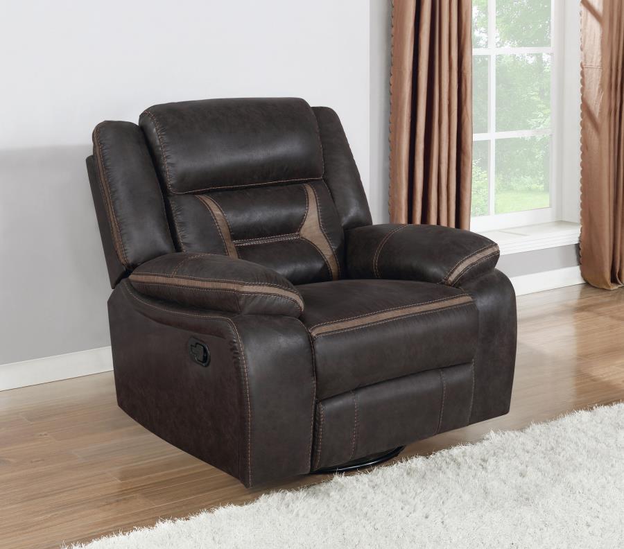 Greer Swivel Glider Recliner - Brown