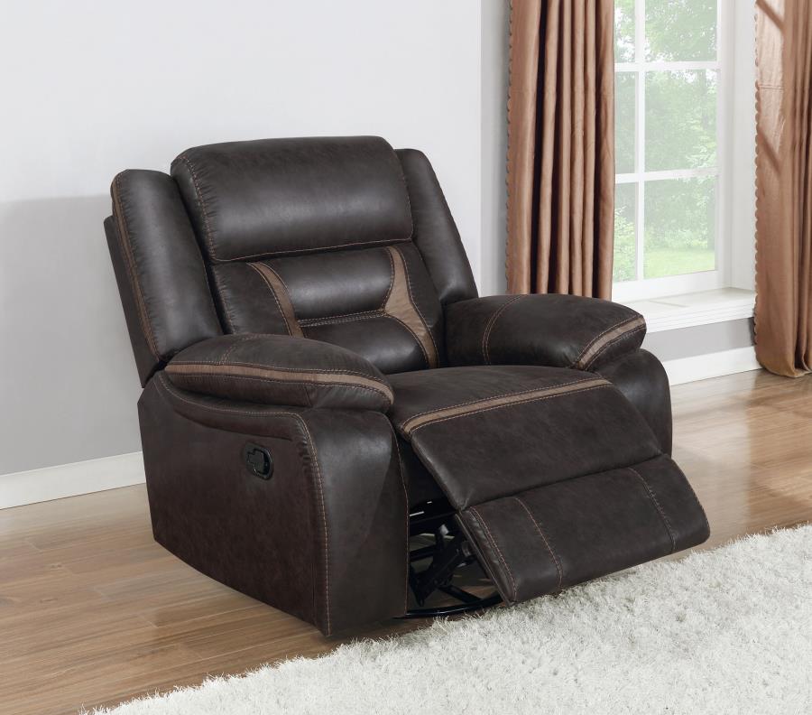 Greer Swivel Glider Recliner - Brown