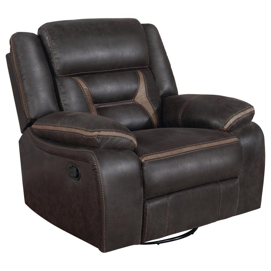Greer Swivel Glider Recliner - Brown