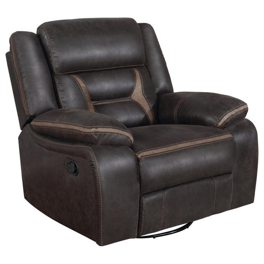 Greer Swivel Glider Recliner - Brown