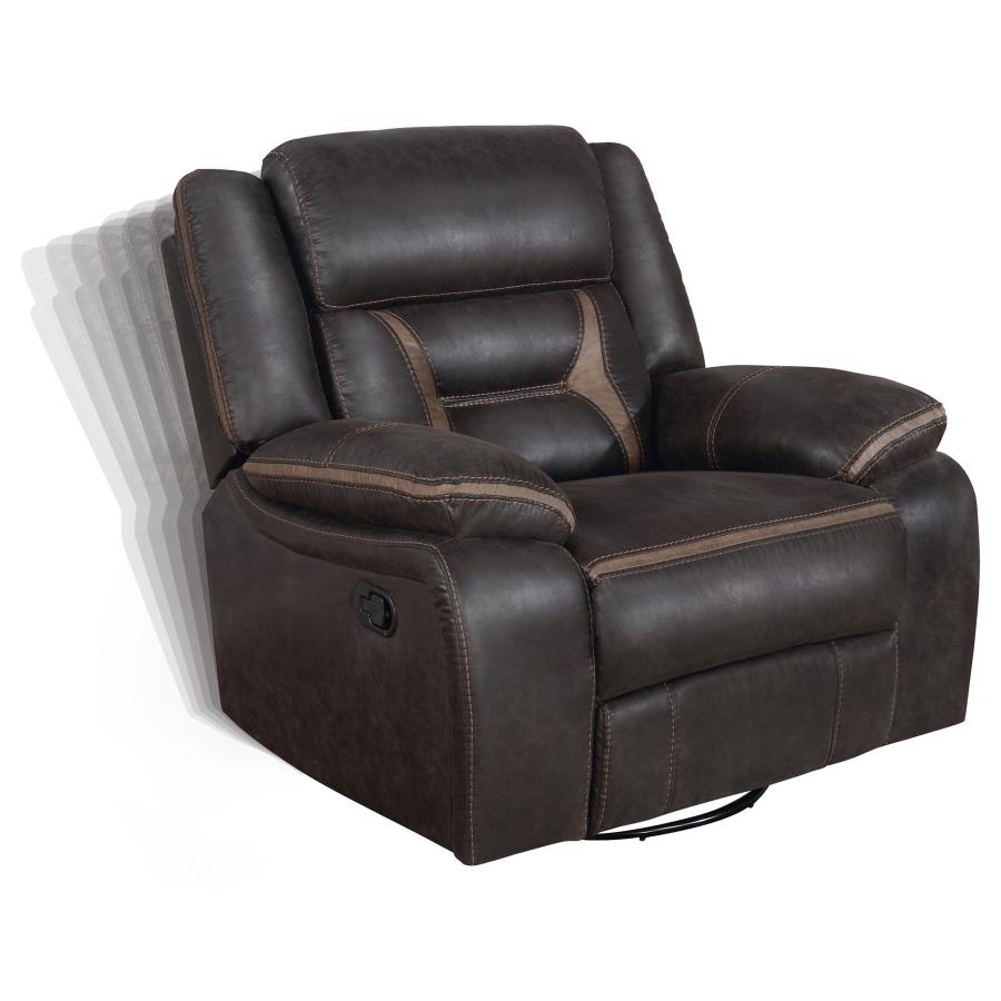 Greer Swivel Glider Recliner - Brown