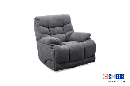MANWAH Cozy Manual Recliner Gunmetal
