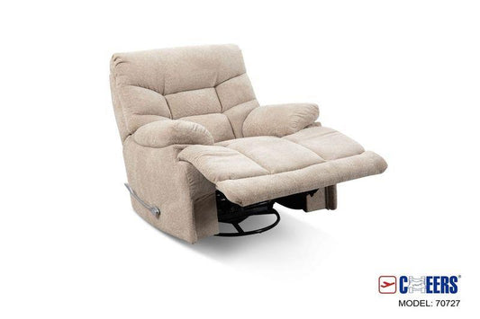 MANWAH Cozy Manual Recliner Toast