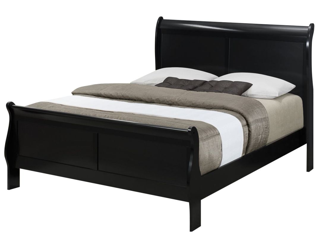 Austin Queen 5 Piece Bedroom Set - Black