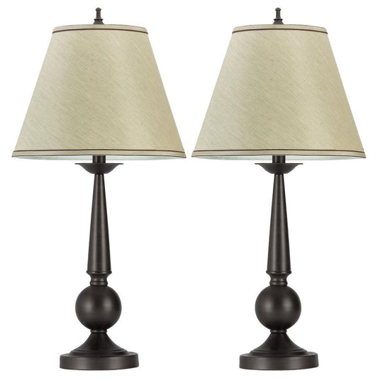 OCHANKO 27-INCH EMPIRE SHADE TABLE LAMP BRONZE (SET OF 2) - Closeout Deal