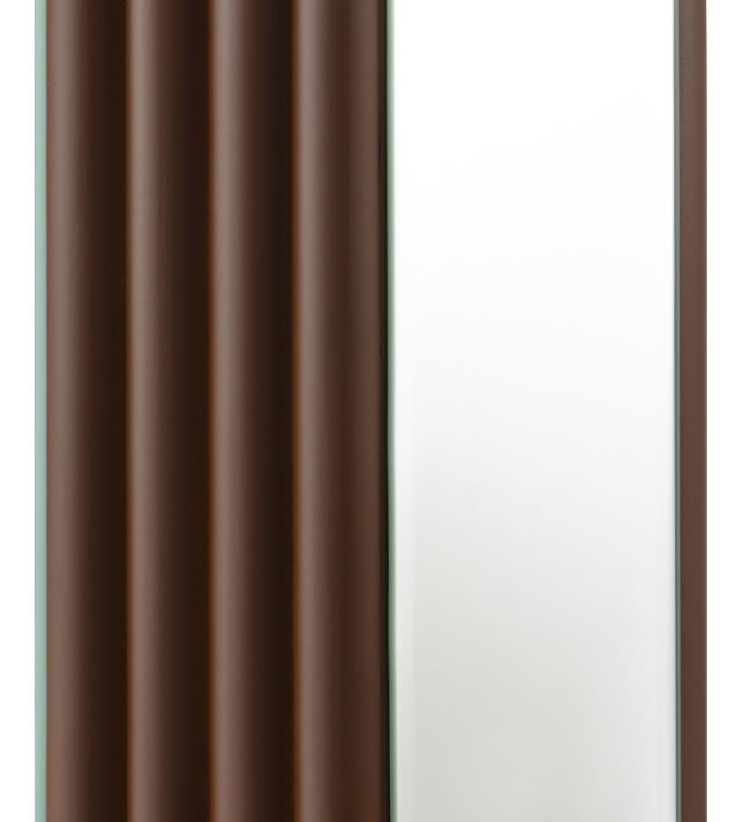 ELENA 67-INCH SQUARE TAPERED MIRRORED FLOOR LAMP BROWN - Closeout Deal