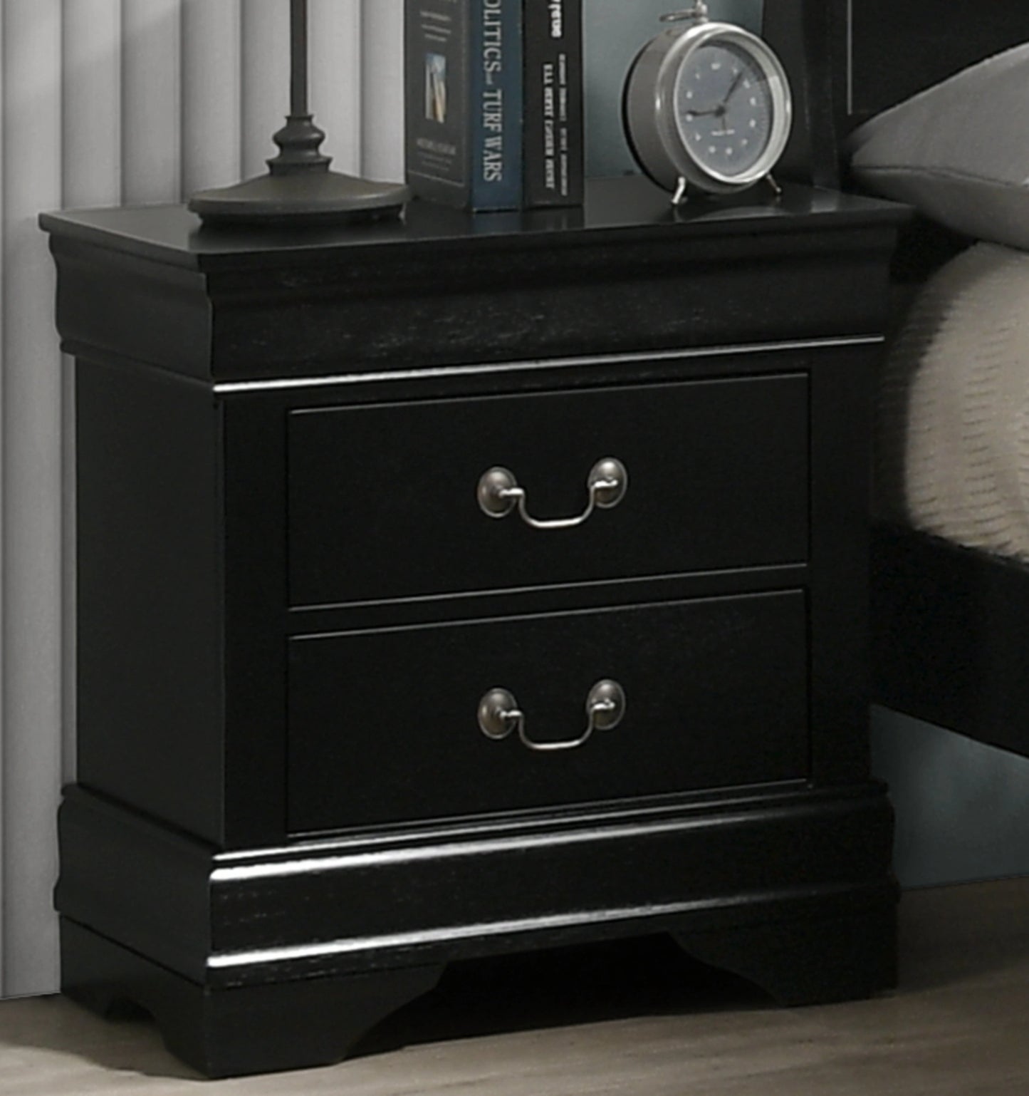 Austin Black 4 Piece Queen Bedroom Set