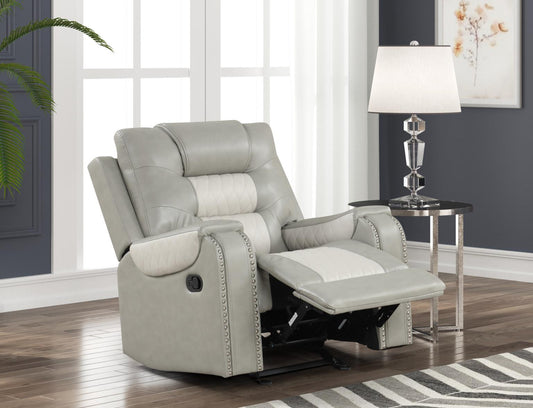 Cowboy Recliner - Ice on Grey