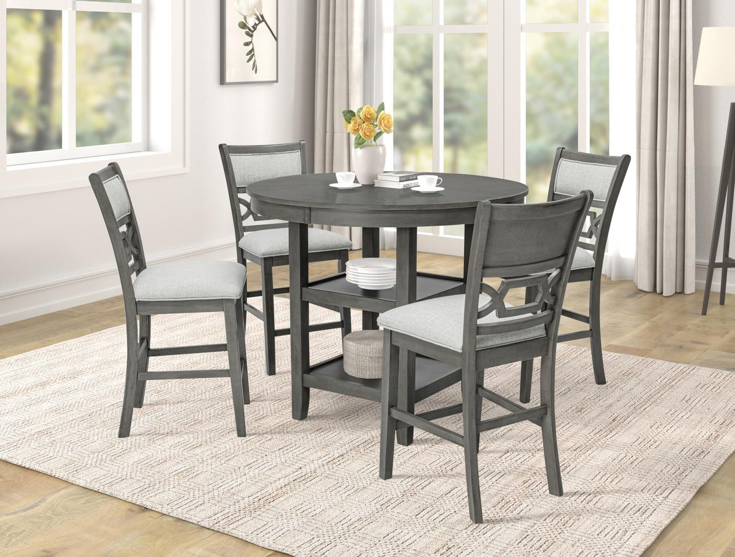 Andrea 5 Piece Pub Height Dining Set