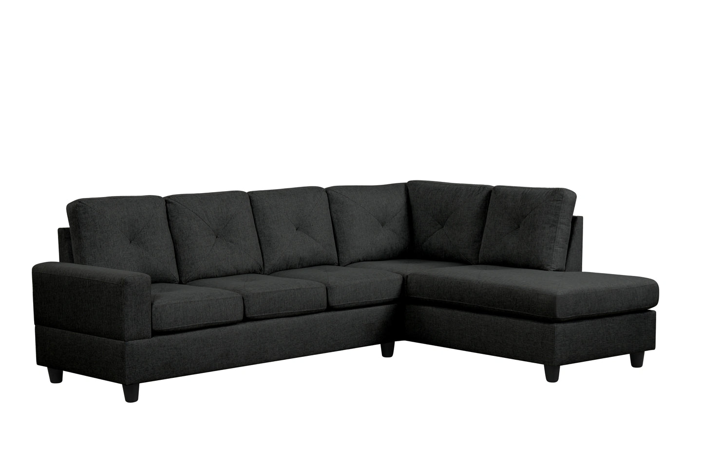 Desmond Black L-Sectional