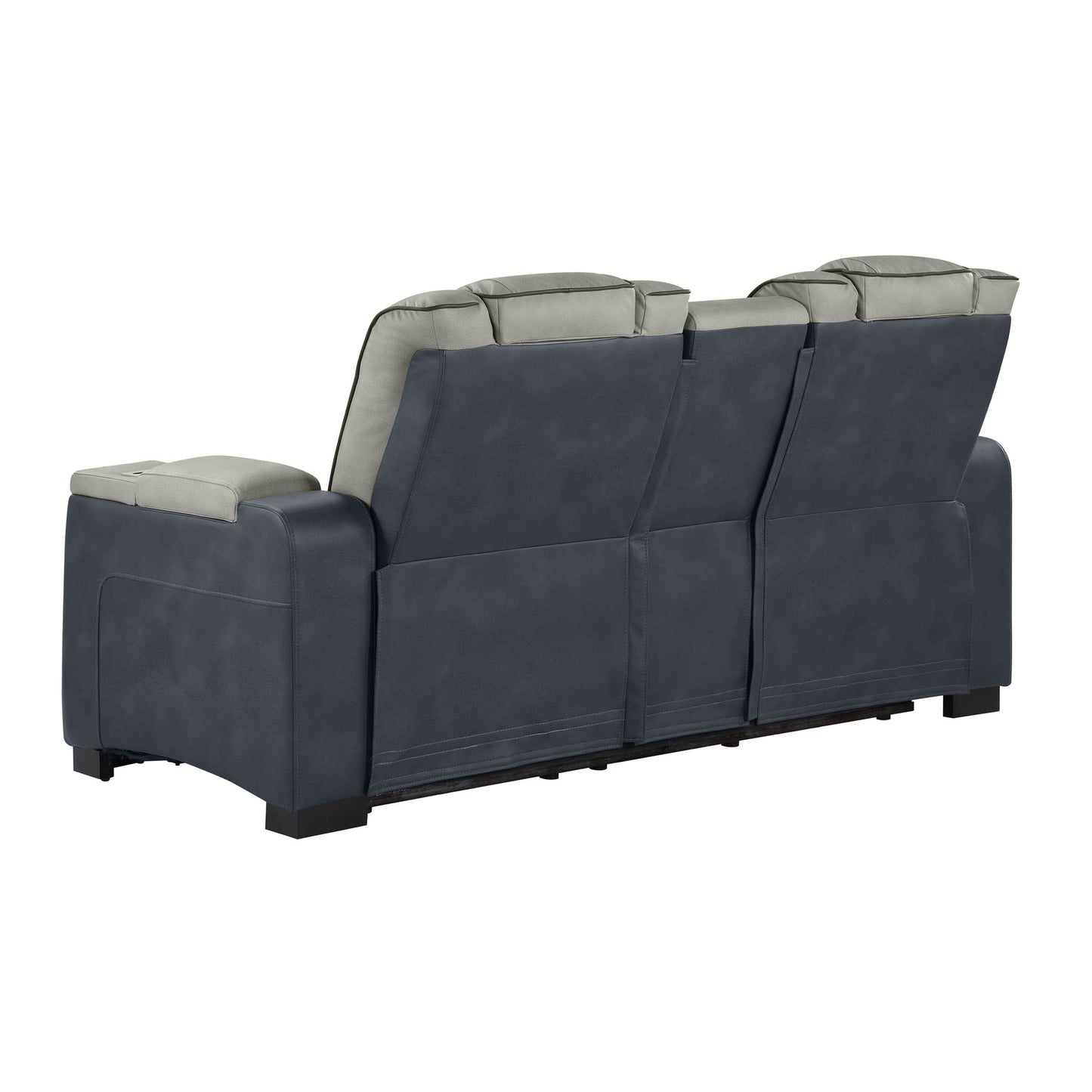 Molly Power Reclining Loveseat - Grey Beige