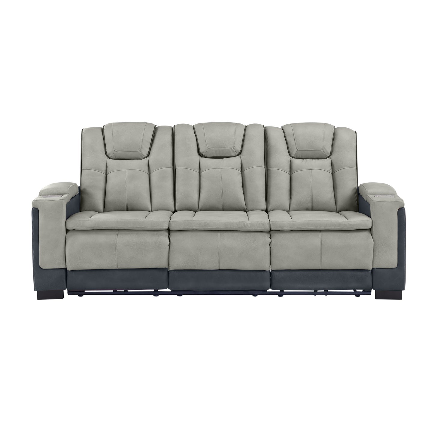 Molly Power Reclining Sofa - Grey Beige
