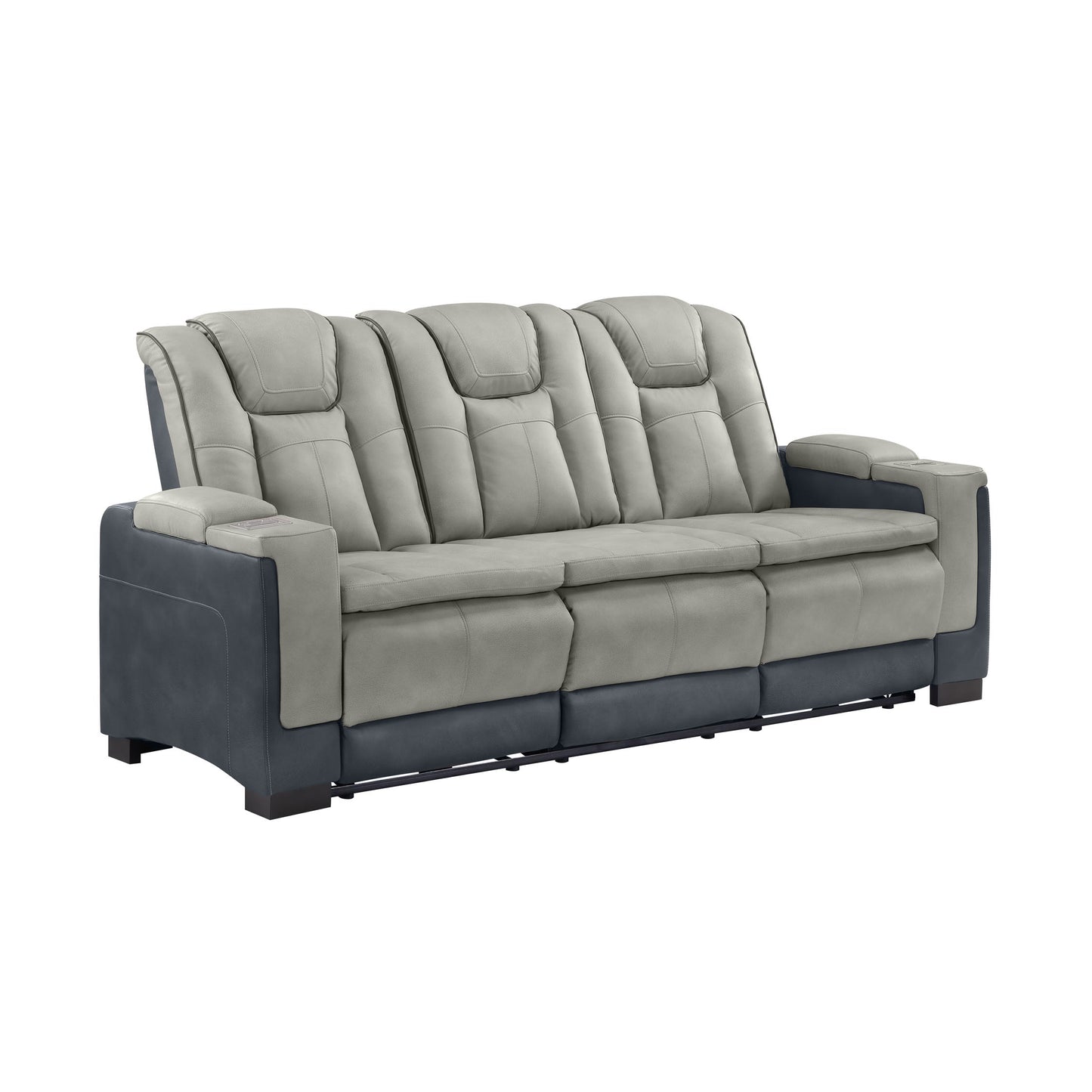 Molly Power Reclining Sofa - Grey Beige