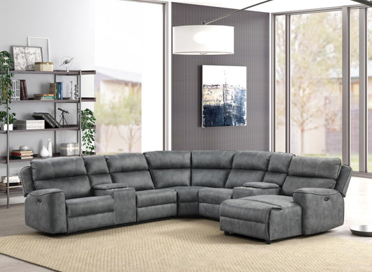 Orlando Power & Manual Reclining Sectional