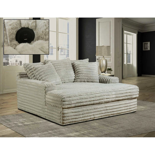 Oversized Snuggle Chaise Lounger - Fog