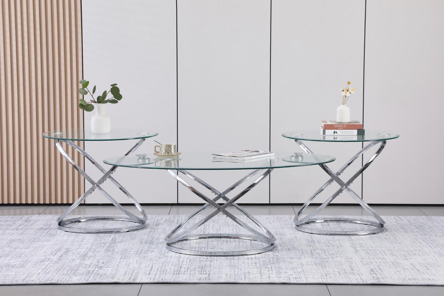 Helix 3 Piece Coffee Table Set