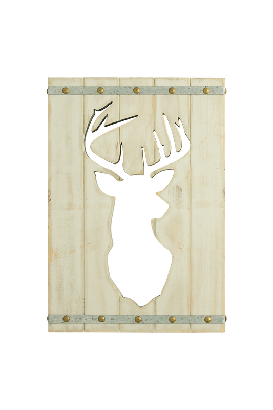 Die Cut Deer Wood Wall Art – 24"x16"