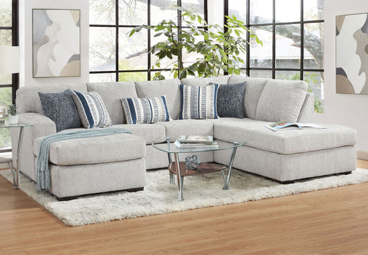 Bita Platinum Sectional & Ottoman