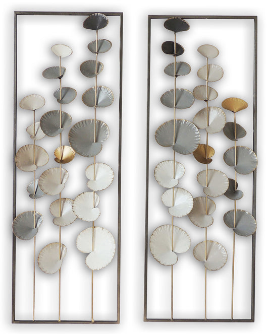 Leaf Motif Metal Wall Art – 42"x28"